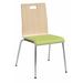 KFI Studios Jive Series Armless Stackable Chair Wood/Metal in Green/Brown | 34 H x 20.5 W x 21 D in | Wayfair 9222-NA-green apple