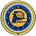 Trademark Global 14.5" NBA Double Ring Neon Wall Clock Plastic in Red | Wayfair NBA1400-IP