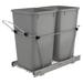 Rev-A-Shelf Double Sliding Pull-Out Waste Bin Containers Plastic | 19.25" H x 11.81" W x 22.25" D,6.75 | Wayfair RV-15KD-17C S