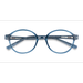 Unisex s round Clear Blue Plastic Prescription eyeglasses - Eyebuydirect s Jabberwocky