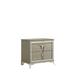 Samantha Modern Style 2-Drawer Nightstand Made with Wood & Mirrored Accents