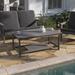 Taylor & Logan Indoor/Outdoor Poly Resin 2-Tier Adirondack Coffee Table Gray