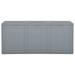 vidaXL Patio Storage Box 71.3 gal Gray PP Rattan