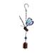 Meuva Butterfly Wind Chime Garden Metal Wind Bell Tube Hanging Ornament For Indoor Decoration Outdoor Suitable Opulent Lifestyle Wind Chimes Yard Decorations Solar Outdoor Chimes Wind Large