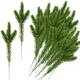 NUOLUX 30Pcs Artificial Pine Picks Christmas Pine Twig Pine Needles Pine Greenery Stems Xmas Ornaments for DIY Craft Winter Holiday Decorations