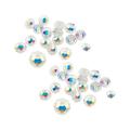 6mm glass beads 200 Pcs 6mm DIY Round Crystal Glass Beads Colorful Plating Beads Accessories for Costume Jewelry Neacklace Bracelet Making