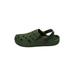 Extra Wide Width Men's Rubber Clog Water Shoe by KingSize in Army Green (Size 12 EW)