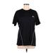 Adidas Active T-Shirt: Black Solid Activewear - Women's Size Medium