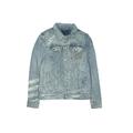 Art Class Denim Jacket: Blue Solid Jackets & Outerwear - Kids Girl's Size Large