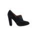 Isola Heels: Black Solid Shoes - Women's Size 10 - Round Toe