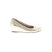 Bruno Magli Wedges: Gold Shoes - Women's Size 6 1/2 - Almond Toe