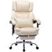 Symple Stuff Gaylene Executive Ergonomic Office Chair Upholstered/Plastic/Fabric in Black/Brown/White | 27.71 W x 30 D in | Wayfair