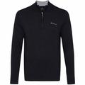 BEN SHERMAN Funnel Neck 1/4 Zip Herren Sweatshirt 0072165-ANTHRACITE