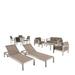 Christopher Knight Home Cape Coral Outdoor Dining Set + Conversation Set + Chaise Lounges + Coffee Table by