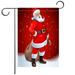 Christmas Hanging Flag Supplies Waterproof Polyester Flag Decorations Double Sided Printing Flag for Garden Yard Balcony Home