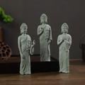 Desktop Buddha Statue Decoration Sandstone Buddha Statue Decor Zen Style Buddha Statue