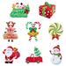 NUOBESTY 8pcs Christmas Yard Signs Merry Christmas Decorations Outdoor Christmas Lawn Decor with Stakes for Home Party