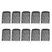 10pcs Fine Hole Filter Bag Zipper Filtering Bag Creative Mesh Pouch for Aquarium Fish Tank (Black Size S)