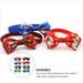 8Pcs Christmas Bowknot Ties Pet Costume Ornament Festival Supply (Random Color)