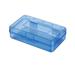 Holzlrgus Plastic Pencil Case Large Capacity Pencil Box Blue School Box for Teen Girl Student Pencil Crayon Sticker Cosmetics Storage School Supplies