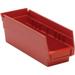 Quantum Storage Economy 4in. Shelf Bin - Red - 11.62 x 4.12 x 4 in.