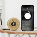 Speaker Ozmmyan Wooden Mini Wireless Bluetooth Speaker High-Definition Sound Quality Portable Creative Gift Bluetooth 5.0 Car Computer Speakers Bluetooth Speakers Khaki