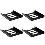 Hard drive caddy 4Pcs 2.5 to 3.5 Inches Desktop SSD Tray Hard Disk Drive HDD Mounting Bracket Black