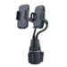 MANNYA 2in1 Flexible Gooseneck Car Cup Dual Mobile Phone Holder Mount Stand Cradle for 3.5-6.7 Cell Phones Smartphones GPS