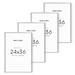 Haus and Hues Silver Poster Frame 24x36 - Set of 4 Large Picture Frames 24x36 Photo Gallery Wall Frame Set Picture Frames for Wall Set 24 Inch By 36 Inch Poster Frame (Silver Aluminum Frames)