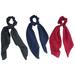 bow hair tie 3pcs Solid Color Hair Ties Elastic Hair Ring Bowknot Ponytail Holders Hair Rope for Women Girls(Navy Blue Red Black 1pc For Each Color)