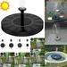 Mulanimo Solar Bird bath Fountain Pump Outdoor Watering Submersible Pump Free Standing Water Pumps with 1.4W Solar Panel For Garden Pool Pond Patio