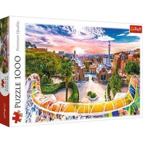 Puzzle 1000 Sonnenuntergang In Barcelona, Spanien