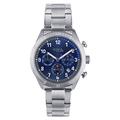 Breil Mate Herren Armbanduhr mit Armband aus Stahl, in der Farbe: Silber/Blau, Gehäusedurchmesser: 41 mm, EW0593