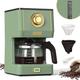 ZACHVO Filterkaffeemaschine Kaffeemaschine Filtermaschine 5 Tassen - Coffee Machine 650ml mit Glaskanne, Abnehmbaren Filter - Tropfstopp, Abschaltautomatik, 30min Warmhaltefunktion, 3 Brühmodus