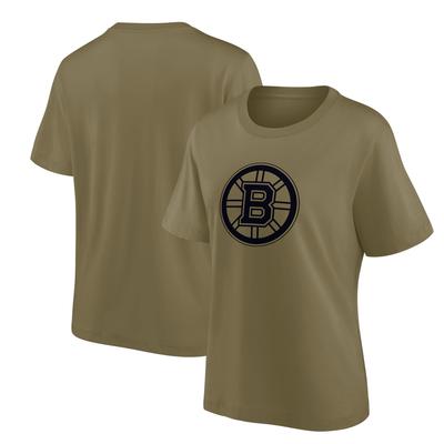 Boston Bruins Fanatics-Marken-Mono-Logo-Grafik-Übergroßes T-Shirt – Damen Image