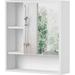 Ebern Designs Lampart Bathroom Storage Manufactured Wood in White | 24 H x 21.6 W x 6.3 D in | Wayfair 36302F114EDB4191813807481F26CEDC