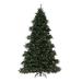 The Holiday Aisle® Traditional Rustic Christmas Tree w/ Lights, Tree Prelit w/ Metal Stand in Green | 7.5 ft | Wayfair