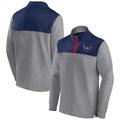 Men's Fanatics Branded Heather Gray Washington Capitals Launch It Quarter-Zip Jacket