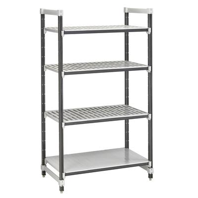 Cambro EXU215464VS4480 Camshelving Elements XTRA Add-On Vented/Solid Shelving Unit - 4 Shelves, 54