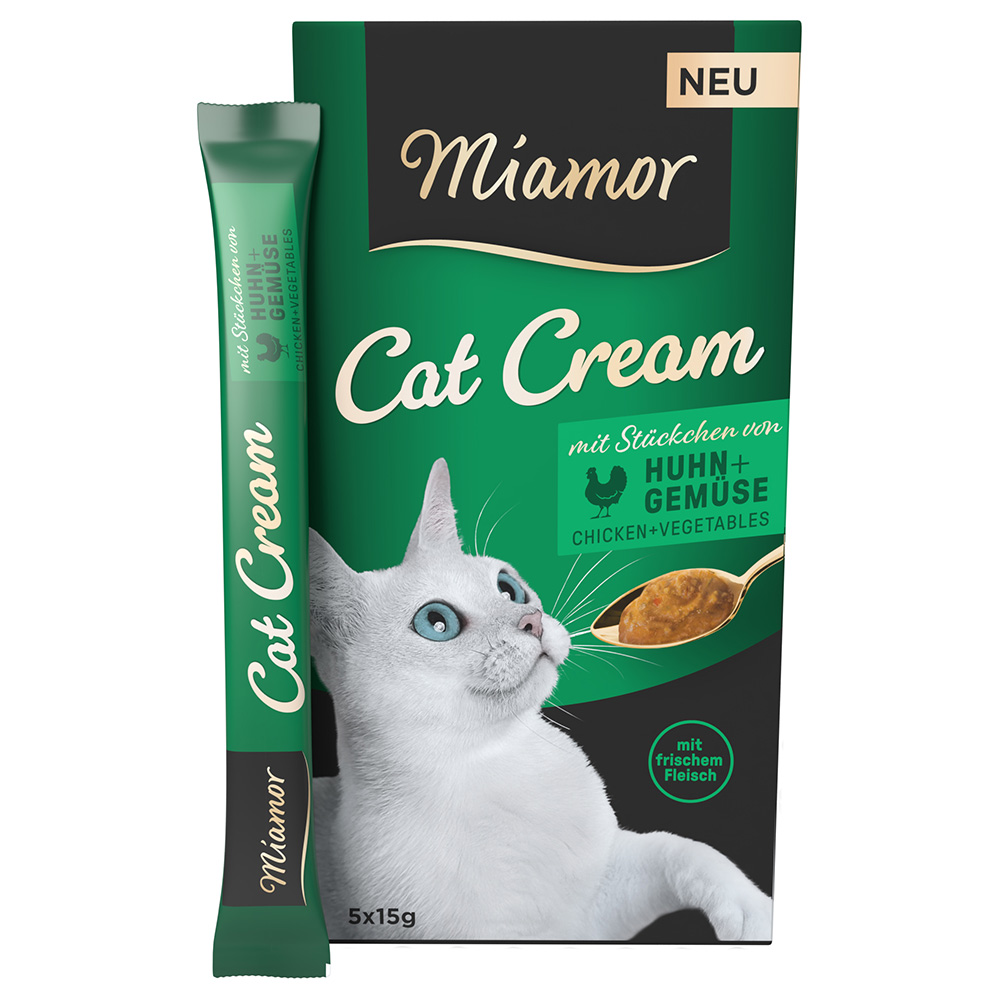 Miamor Cat Snack Crema al Pollo e verdure - Set %: 55 x 15 g