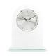 Acctim Ledburn Pendulum Mantel Clock Glass Silver