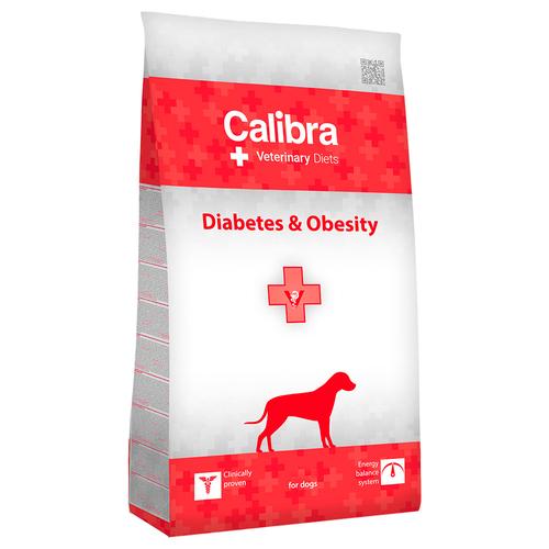 2x 12kg Calibra Veterinary Diet Dog Diabetes & Obesity Geflügel Hundefutter trocken
