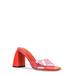 Michelle Lipstick And Flame Patent Mules