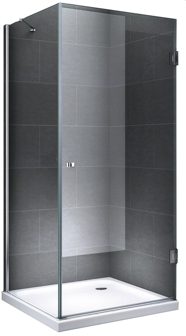 Fischer und Adamek Glasdusche Eger Größe: 90 x 90 x 190 cm Form: Klarglas ohne Duschtasse und Ablauf Image