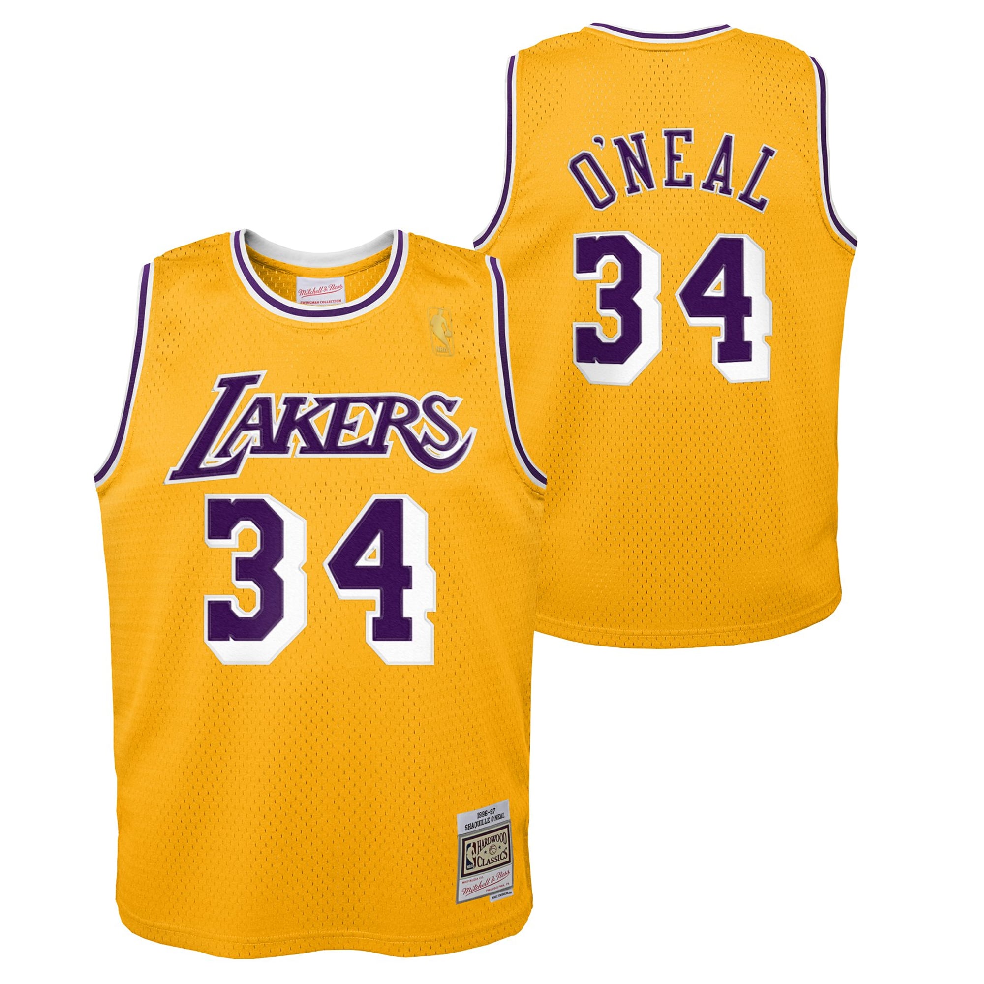 Los Angeles Lakers Shaquille O'Neal Hardwood Classics Road Jersey - Youth - unisexe Taille: S (8)