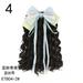 NUOLUX Bow Long Curly Wavy Wig Prom Cosplay Hairpiece Dancing Party Hair Accessory for Women