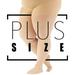 Made in USA - Plus Size Womens Compression Pantyhose 20-30mmHg - Beige 4XL