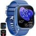 2024 Upgrade Smartwatch (Answer/Make Calls) 2.01-Inch Smartwatch Multi-Mode Fitness Tracker Step Calorie Counter Blue