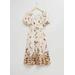 Linen Puff Sleeve Midi Dress - White - & Other Stories Dresses
