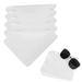 Muka 50 pcs 5.5 x 6.5 White Blank Eyeglasses Microfiber Cleaning Cloth Suede Feel for Screen Lens Glasses-5.5 x 6.5